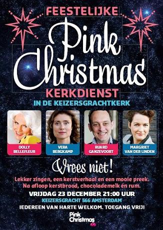 Roze kerstdienst in Amsterdam