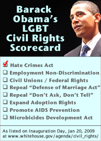 VS - Obama tekent hatecrimepreventie-wetgeving