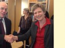 Staatssecretaris Teeven en COC-voorzitter Ineke