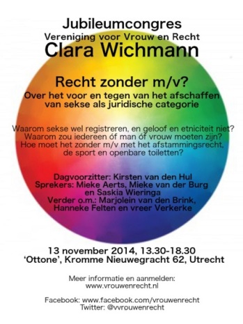 Clara Wichman Jubileumcongres 2014 FLYER
