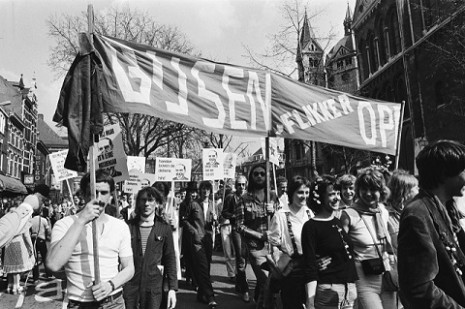 Roze Zaterdag Roermond 1979 'Gijsen, Flikker Op!' - CC-Hans van Dijk KLEIN