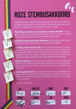 Roze Stembusakkoord alles afgevinkt en verzilverd - maart 2015