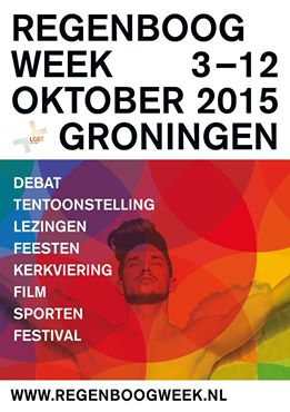 Regenboogweek Groningen 2015 flyer