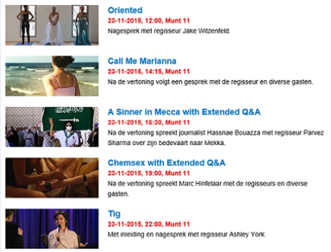 IDFA 2015 Queer Day