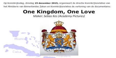 One Love One Kingdom - ministerie BZK - Koninkrijksdag 2015 klein