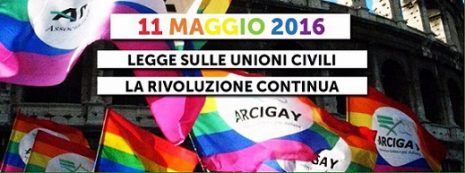 ITALIË - Arcigay - partnerschapsregistratie - 11 mei 2016