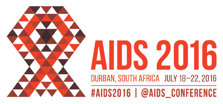 AIDS2016 - internationale aidsconferentie 2016 DURBAN Zuid-Afrika LOGO